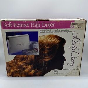 Lady Dazey Soft Bonnet Hair Dryer Model 30001 Vintage 1990’s